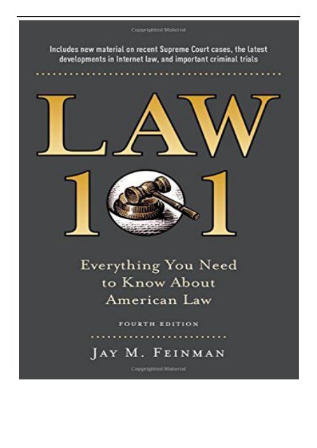 Law 101 by jay feynman download pdf download